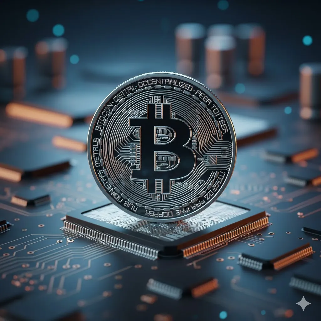 Ilustração do Bitcoin Cash (BCH) representando pagamentos digitais rápidos, descentralizados e com baixas taxas